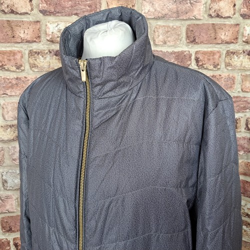 Donatelli Padded Jacket Grey Womens XL Light Puffer Italy - Picture 7 of 13