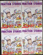 Set of 4 Funny and Fabulous Fraction Stories: 30 Reproducible Math Tales 