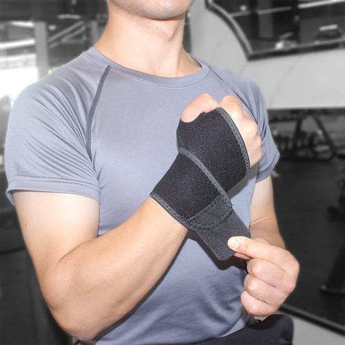 Wrist Guard Band Brace Support Carpal Tunnel Sprains Strain Strap Pain Relief - Picture 9 of 22