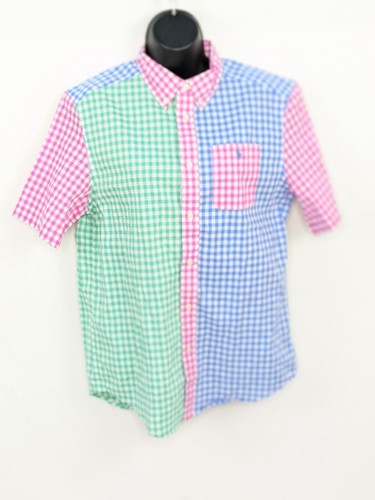 Polo Ralph Lauren Boys Poplin Color Block Check Shirt XL