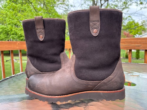 Ugg Stoneman TL Stout Leather Suede Mens Boots 1008511 Brown Size 9 - Picture 6 of 8