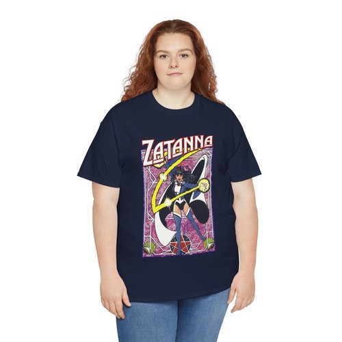 Camiseta Zatanna - DC Comics - Arte postal de George Pérez - Miembro mágico de la JLA - Imagen 113 de 136