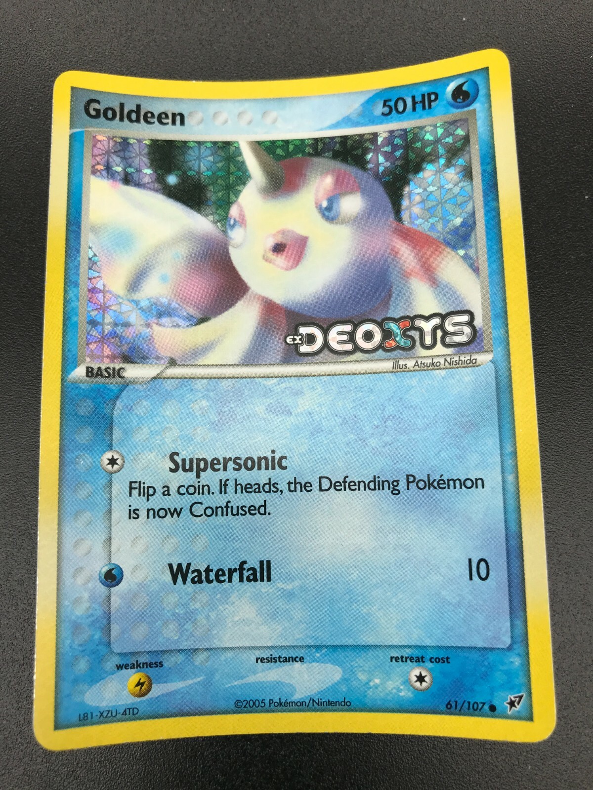 Goldeen 61/107 REVERSE HOLO Pokemon EX Deoxys NM 2005