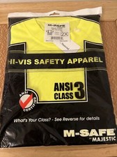 Yellow Shirt High Vis Saftey Apparel ANSI Class 3 2XL