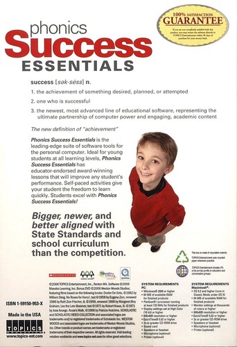 Topics Education Phonics Success Essentials 6 Subjects Ages 13-15 Grades 7-9 - Picture 5 of 5