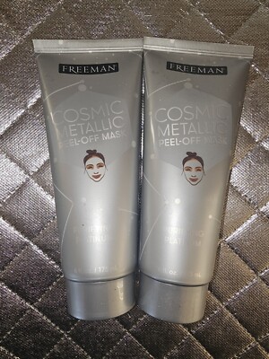 Freeman Cosmic Metallic Peel Off Mask 6 fl oz. Purifying Platinum Lot Of 2