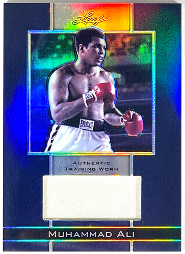 2011 Leaf Metal Blue Prizm Muhammad Ali Authentic Training Worn Relic #TWM-9 /5