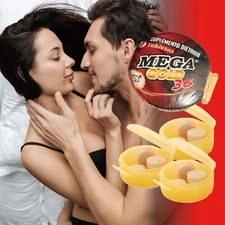 Mega Gold 36 Sexual Energy Supplement Stamina Timing Long Hard Wood Men