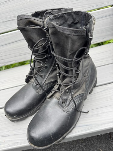 Mens Spike Protective Black Jungle Boots Men’s Size 8.5 Wide