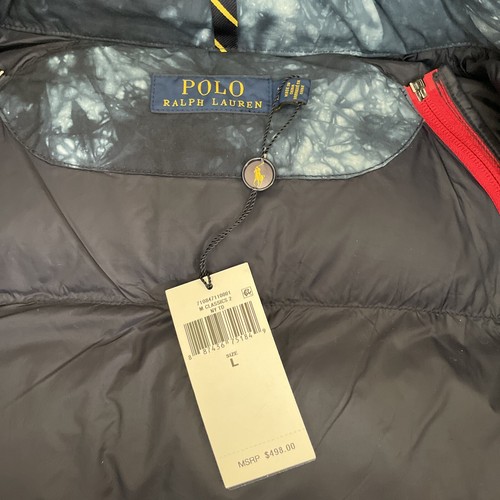 Polo Ralph Lauren Men's Camo Convertible Tie-Dye Down Filled Vest Jacket Large - Picture 7 of 9