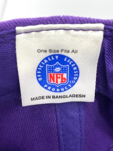 Vintage NFL Minnesota Vikings Strapback Cap Mütze Logo Athletic Brand ~ OSFA Neu ohne Etikett - Bild 9 von 10
