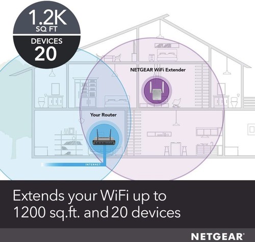NETGEAR AC750 Wi-Fi Range Extender - EX3700-100NAS - Picture 2 of 5