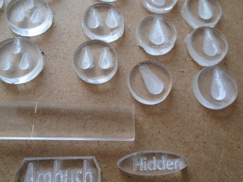 Höhlen und Dachse klare Acryl-Token, Lineale und Vorlagen - Bild 7 von 11