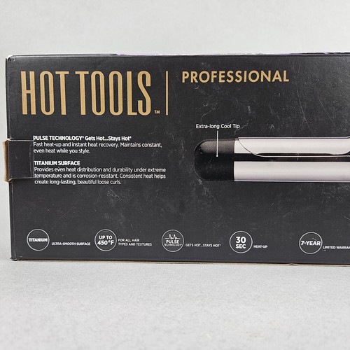 Hot Tools Professional Series 1,5" ferro arricciacapelli rosa titanio HPK46PK HPK46 - Foto 6 di 8