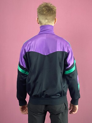 90s Adidas Vintage Men's Track Jacket - Medium Black
