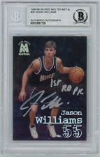 1998 Skybox Molten Metal Jason Williams #26 RC BGS Authentic Auto