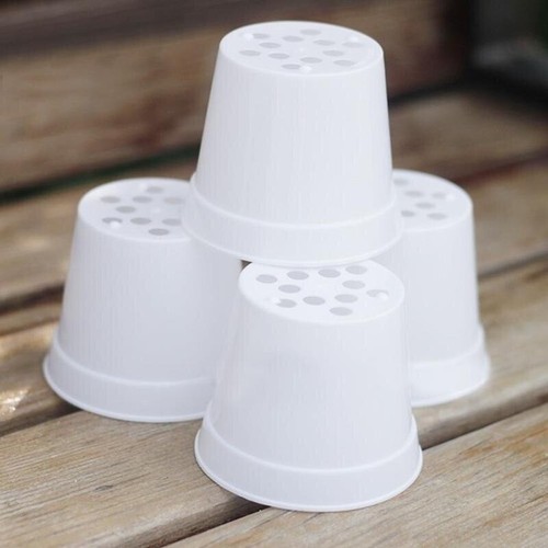 10 pcs New Mini Plastic Round Flower Pot Nursery Home Office Deco Artificial - Picture 4 of 8