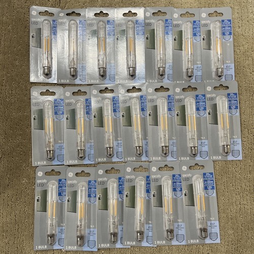 21 Pack 2 GE Specialty LED 20-Watt 5.3-in Soft White Appliance Bulb E17 120 Volt