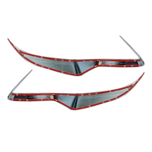 2013-2018 passt Subaru Förster 2Stk Frontscheinwerfer Streifen Verkleidung Chrom - Picture 5 of 5