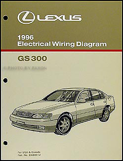 1996 Lexus GS 300 OEM Electrical Wiring Diagram Manual 96 GS300 Orignal - Bild 1 von 2