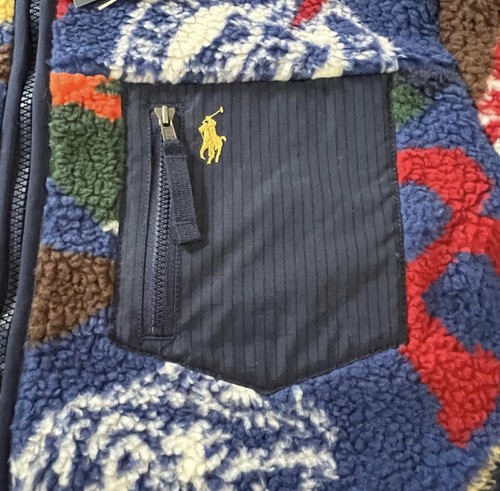 Giacca pile Polo Ralph Lauren Prep Rally Pile taglia Large nuova con etichetta autentica - Foto 5 di 12