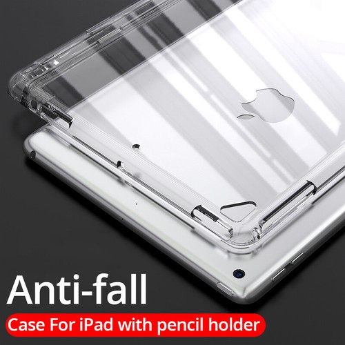 Clear Soft Case With Pencil Holder For iPad 10th 9th 8th 7th 10.2 Air Pro 11/13 - Picture 2 of 13