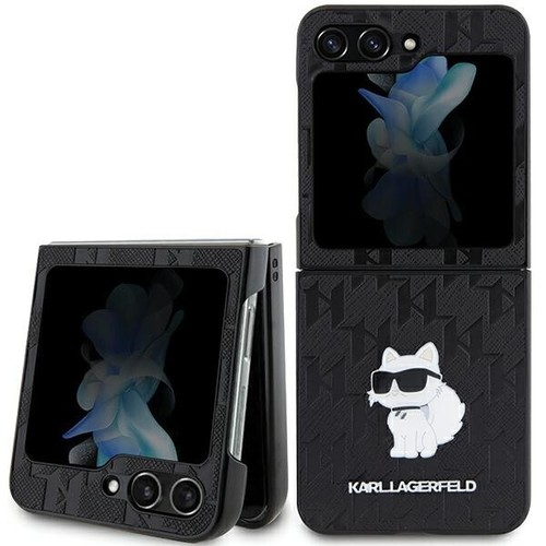 Coque Karl en TPU rigide pour Samsung Galaxy Z Flip5 F731 - noir - Imagen 2 de 4