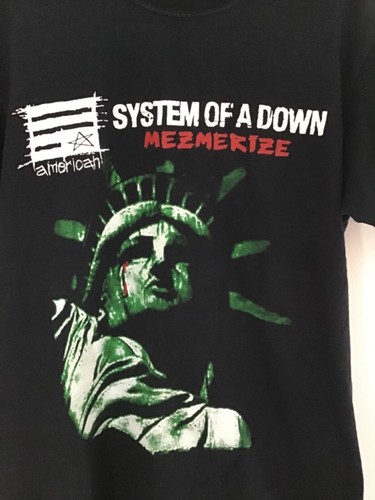 System Of a Down Mezmerize 2005 Gráfico Estatua de la Libertad Camiseta Pequeña - Imagen 6 de 10