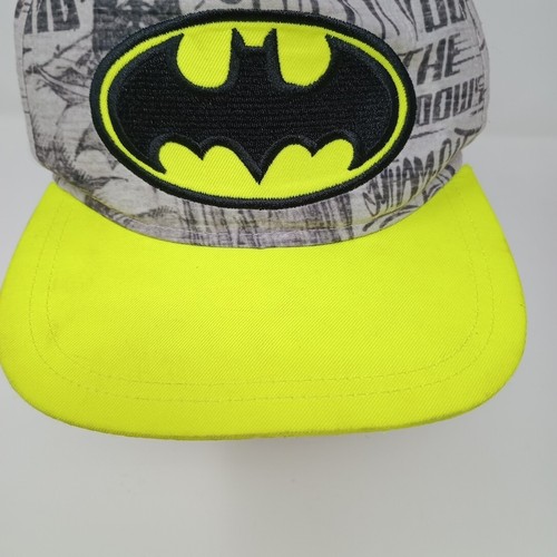 Batman DC Comics Green Yellow Youth Adjustable Snap Baseball Cap Hat - Imagen 4 de 17