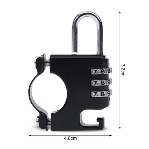 1 Set Helmet Lock High Hardness Hanging Items Electric Vehicle Fixed Hook - Imagen 8 de 12