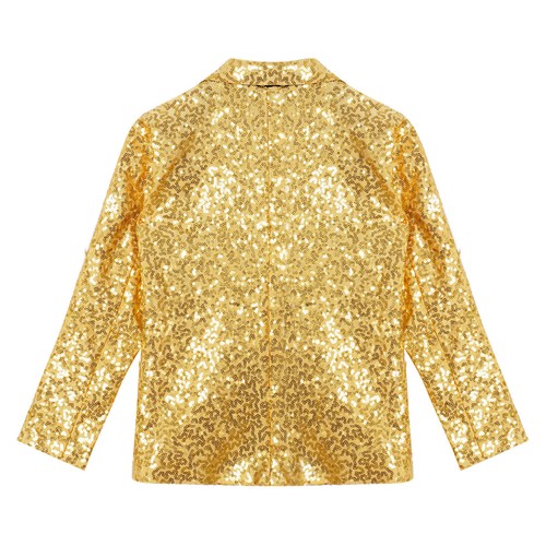 Boys Tuxedo Sequined Blazer Tailcoat Swallowtail Jacket Performance Costume - Picture 54 of 65