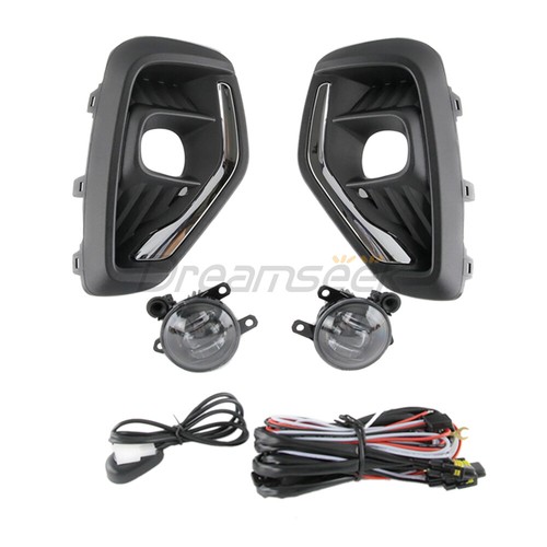 LED Fog Light Kit For Ford Escape 2023+ Front Bumper Lamp W/ Switch Wiring Bezel - Picture 2 of 12