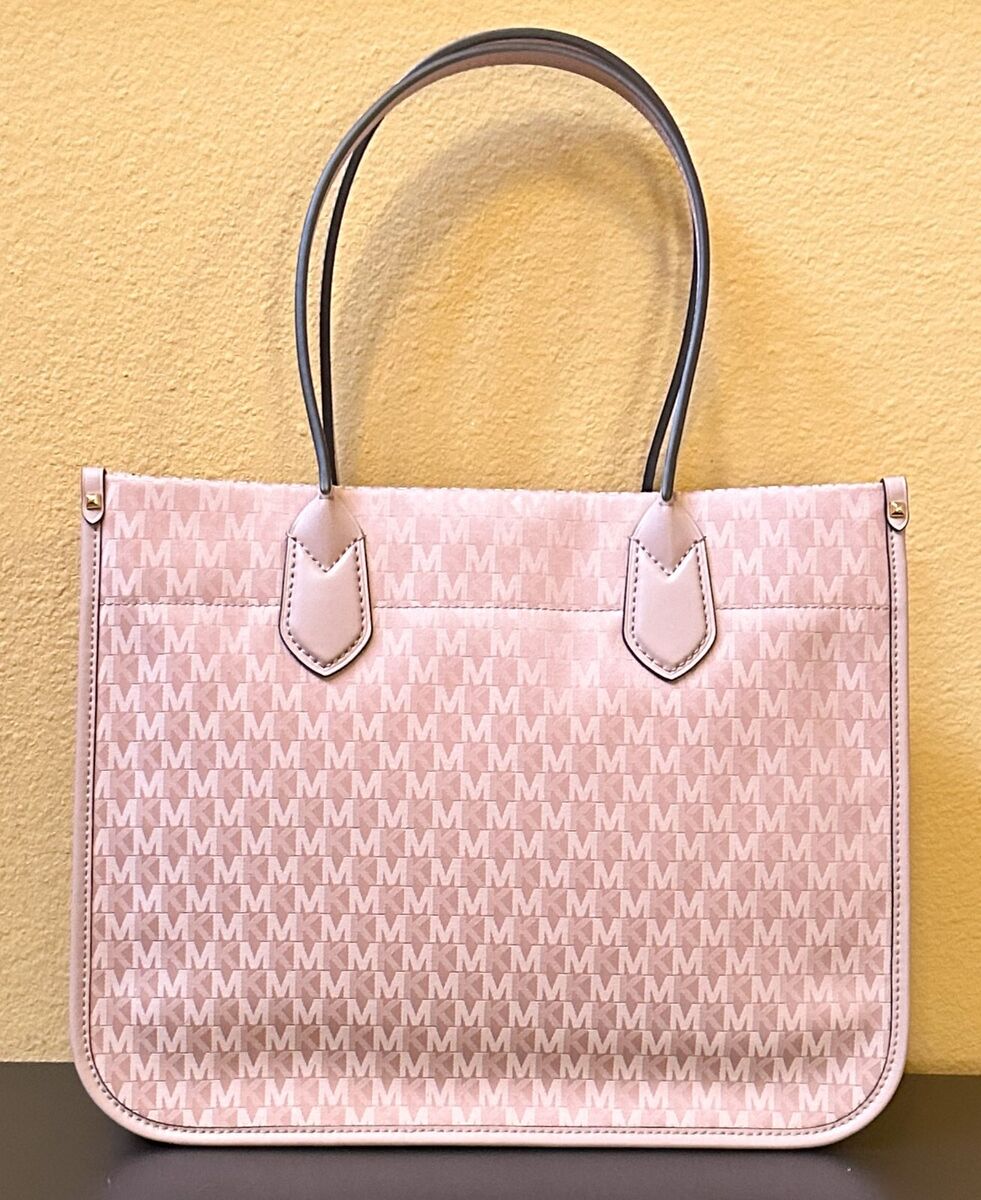 MICHAEL KORS HEIDI LARGE SATIN FABRIC SHOULDER TOTE BAG MK MICHAEL KORS HEIDI LARGE SATIN FABRIC SHOULDER TOTE BAG MK