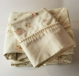 Gunne-Sax-Twin-Sheet-Set-Jessica-McClintock-Pink-Roses-Floral