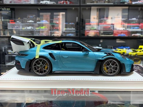 DG 1:18 Porsche 911 GT3 RS Weissach Package Resin Diecast Model Car Display Gift - Foto 3 di 9