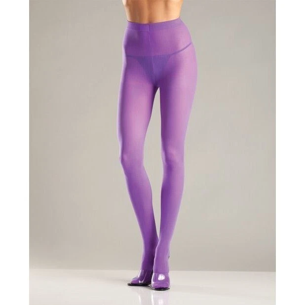 4 pares de medias sexy opacas BeWicked púrpura, rojo, naranja, verde Foto 3 de 3