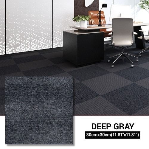 1-100PCS Squares Carpet Tile Self Adhesive Carpet Non-slip Anti-wrinkle 12"x12" - Picture 23 of 24