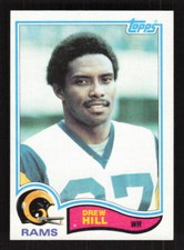 1982 Topps #379 Drew Hill Rookie Los Angeles Rams