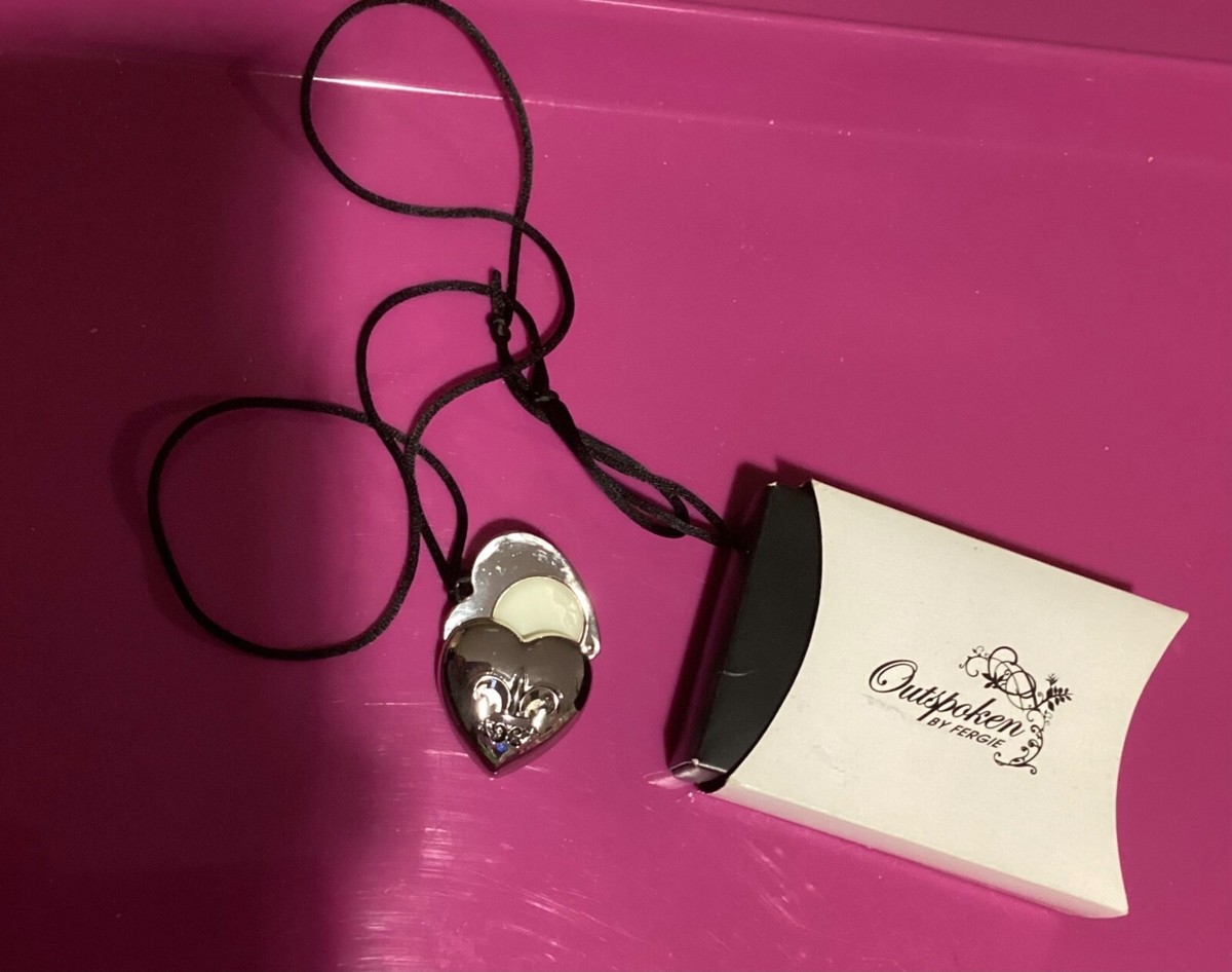 Outspoken BY FERGIE Silver Heart Pendant Locket w/ Solid