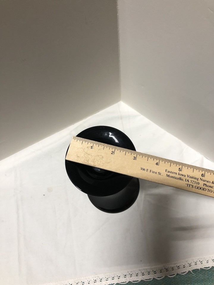 CYS Excel Glassware Handblown black glass Vase (234) eBay