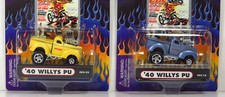 Cartoons Zingers 1940 Willys 40 PU Truck # C02-16 C02-22 Diecast Cars 1:64
