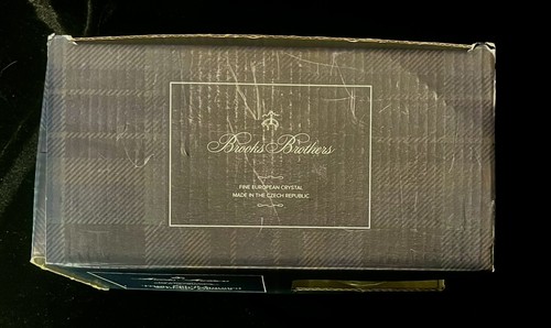 Brooks Brothers Juego de 2 Triples Vasos de Whisky Antiguo Cristal Bohemio - Imagen 4 de 6
