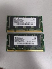2-Infineon 256MB DDR, 333, CL2.5, Memory HYS64D32020HDL-6-C Lot Of 2