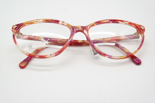 Vintage Glasses Puma P 152 Multicolored Silver Gold Oval Eyeglass Frame - Picture 6 of 6