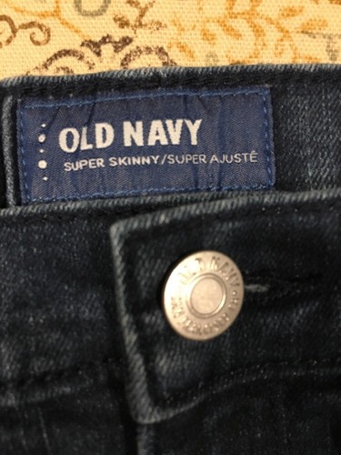 Jeans Old Navy ragazza giovane designer blu 12 regular super skinny scuro carino - Foto 7 di 12