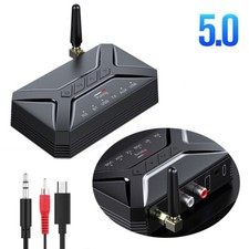 Bluetooth Wireless Audio Adapter TX/RX 3.5mm AUX RCA USB For PC TV Speaker Phone