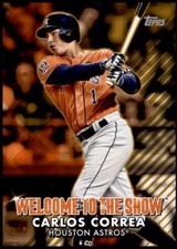 Carlos Correa 2022 Topps 5x7 Welcome to the Show Gold #WTTS-30 6/10 Astros