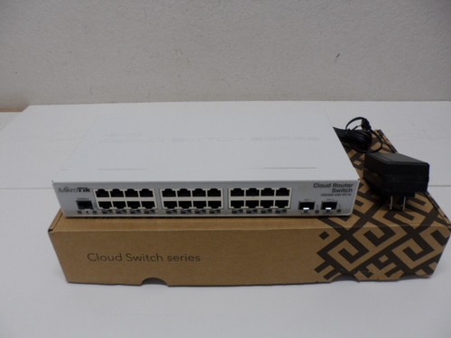 Mikrotik CRS326-24G-2S+IN Cloud Router Switch with 24x Gigabit ports and 2x SFP+