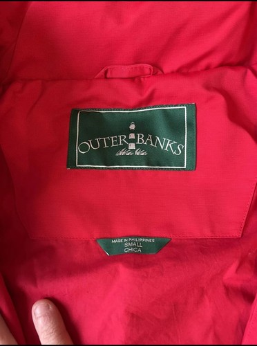 Outer Banks Outerwear Red Full Zip Jacket Red Mens Size Small - Picture 3 of 5