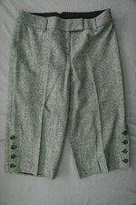 Ann Taylor Loft Wool Blend Cropped Flannel Career Pants, Trousers Women Size 8P